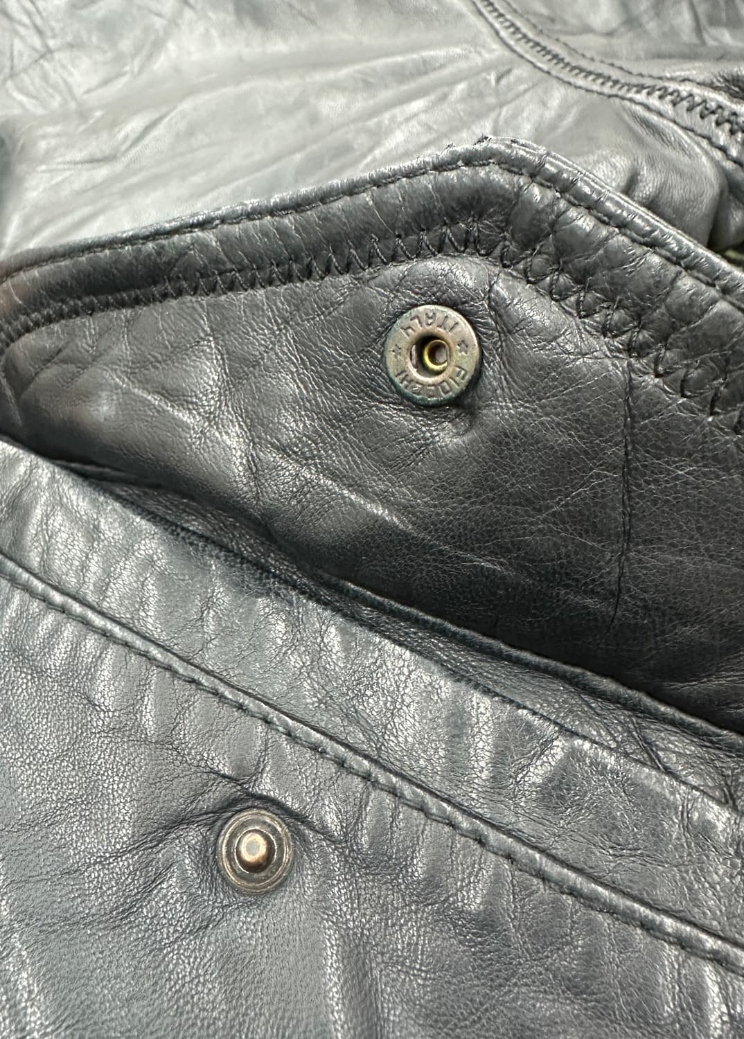 80s HugoBoss 레더 봄버 자켓 XL 상품이미지7