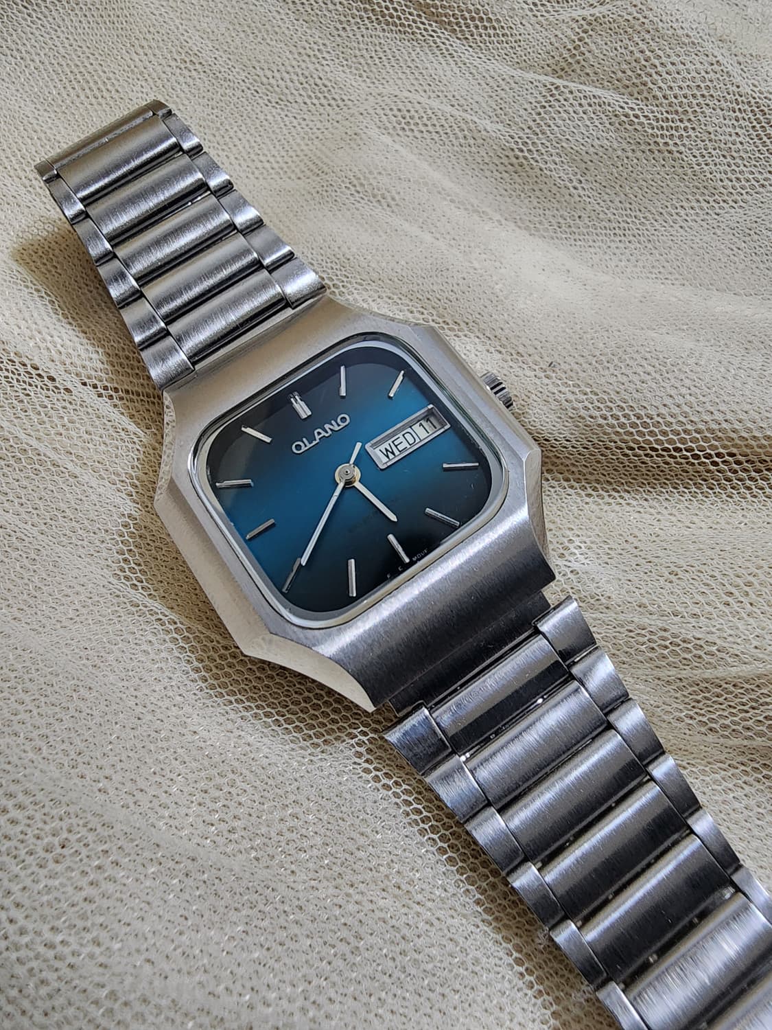 빈티지 OLANO 수동 기계식 청판 메탈 시계 상품이미지1