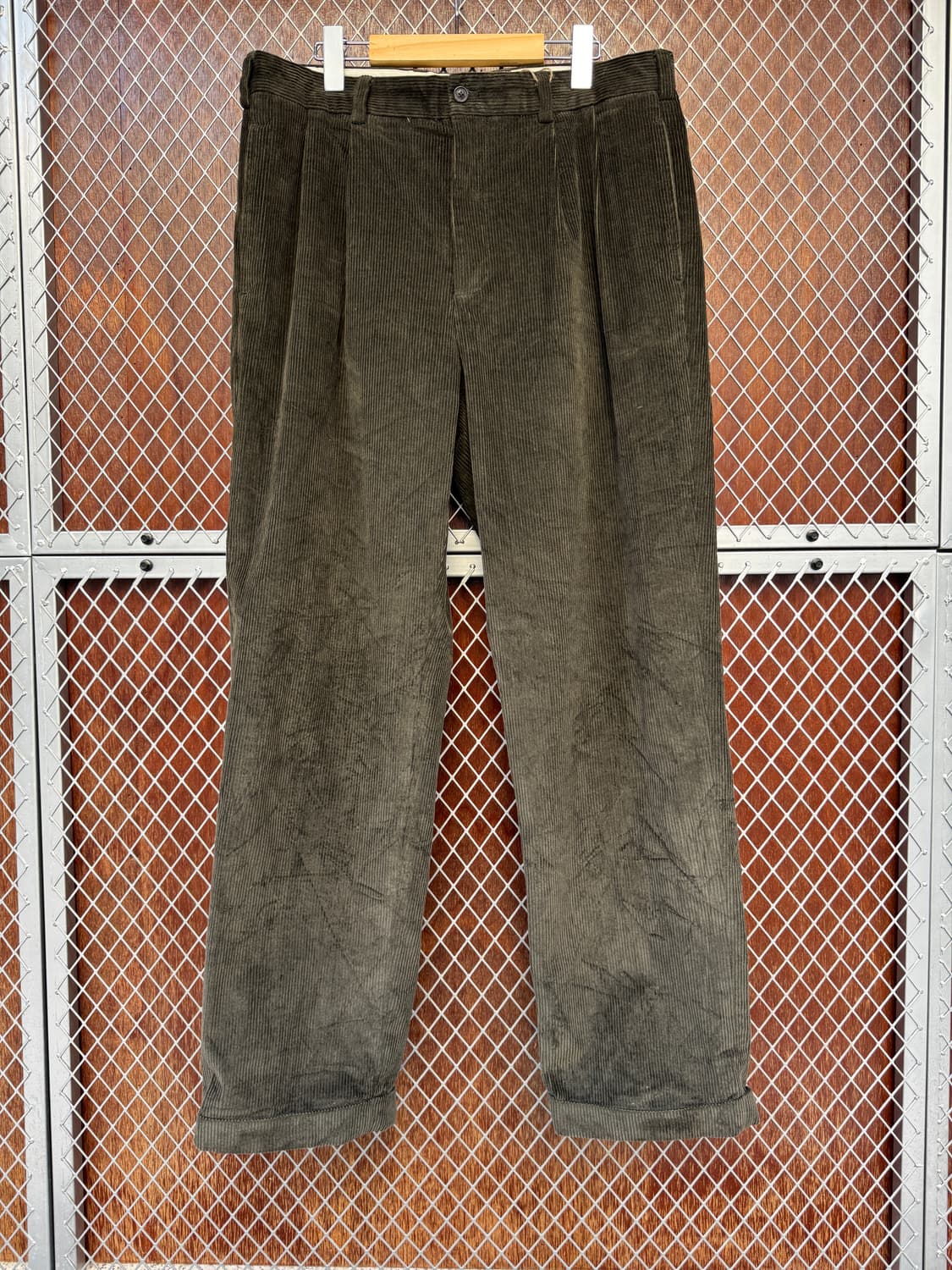 브룩스브라더스 투턱 코듀로이팬츠 브라운 34 상품이미지3