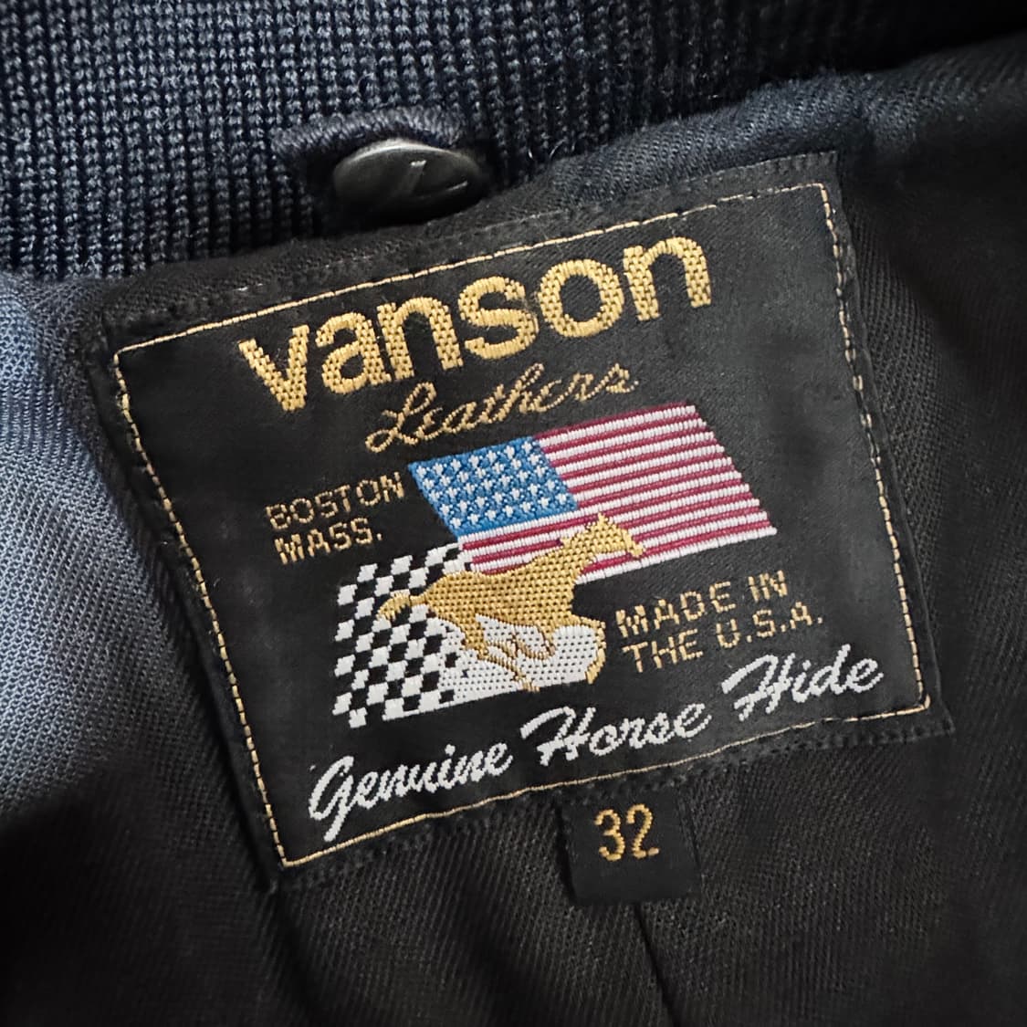 밴슨레더 레더 봄버 자켓 상품이미지4