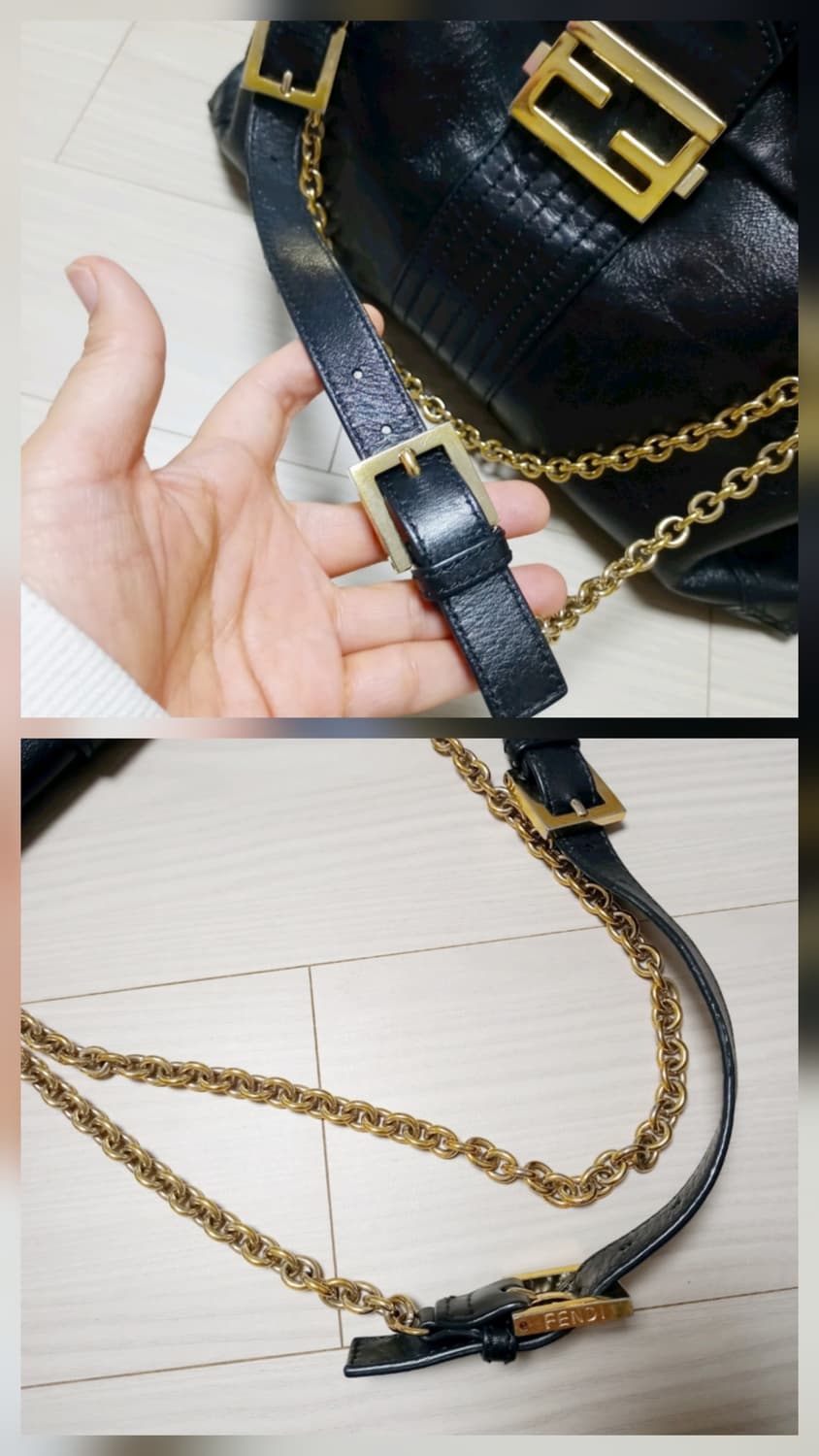 펜디 블랙 체인 숄더백 크로스백 상품이미지9