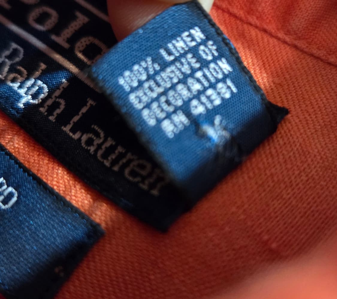 폴로 랄프로렌 빈티지 린넨 셔츠 상품이미지6