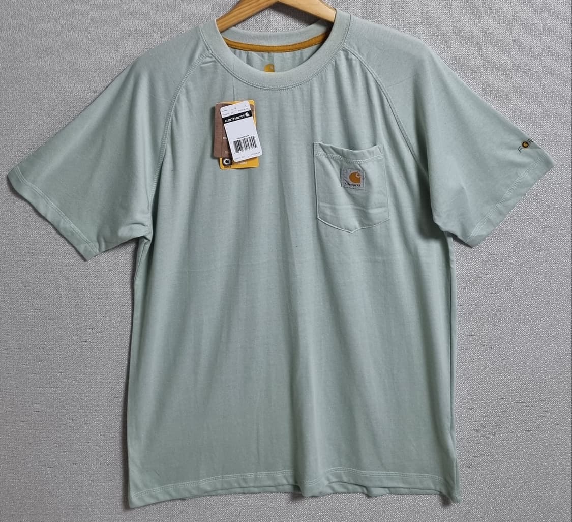 새상품) L (100) 칼하트 라이트민트 포켓 반팔티 상품이미지2