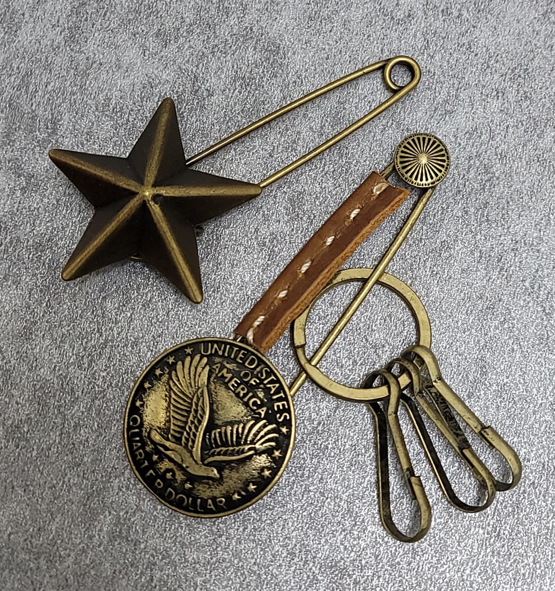 빈티지브로치 키링 세트 상품이미지1