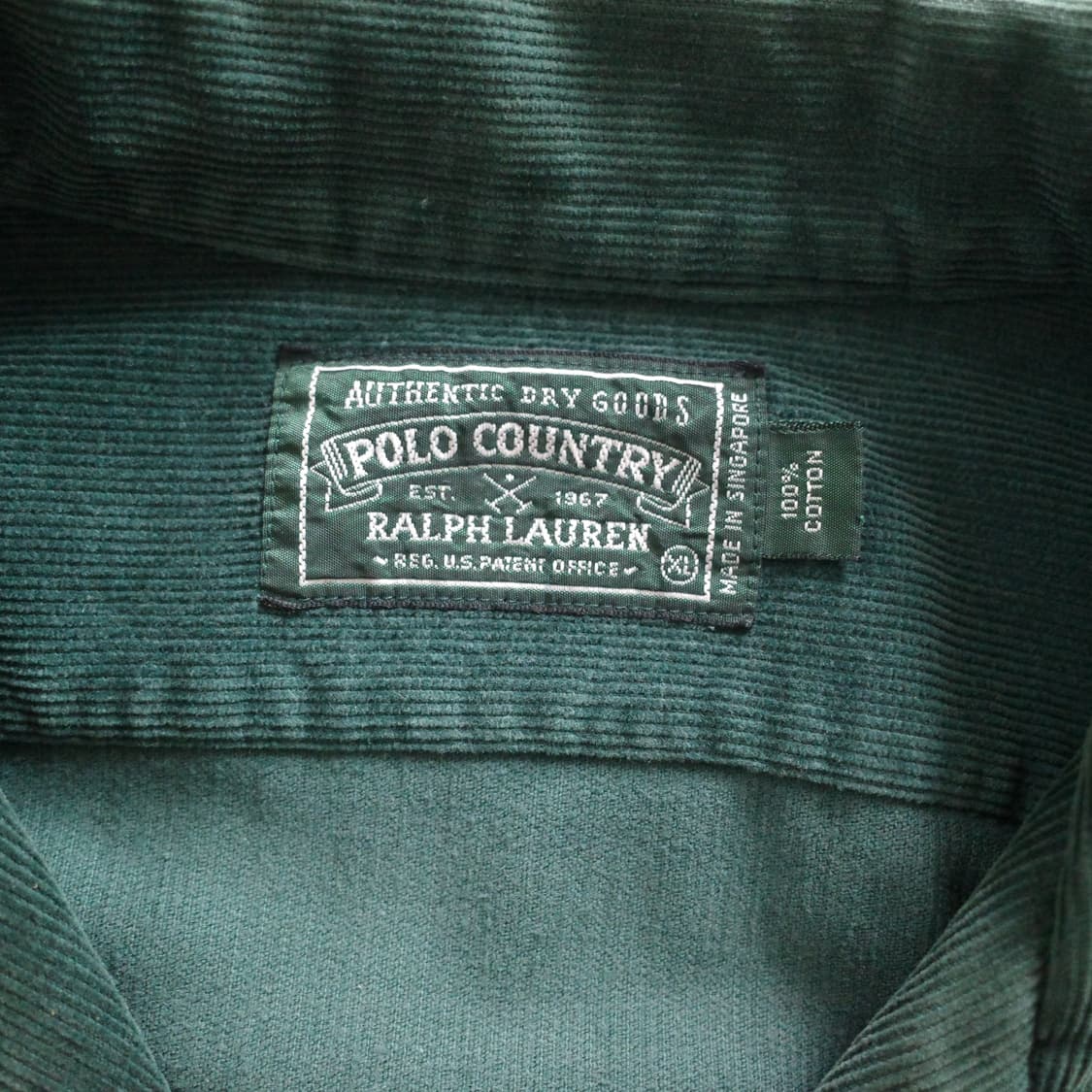 90s 폴로 컨트리 빈티지 코듀로이 셔츠 XL 상품이미지5