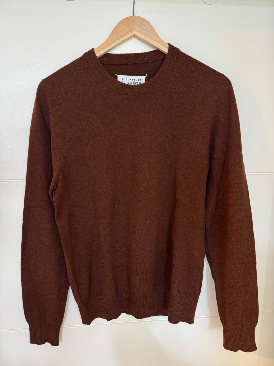 메종 마르지엘라 엘보 패치 크루넥 스웨터 (S) 상품이미지2