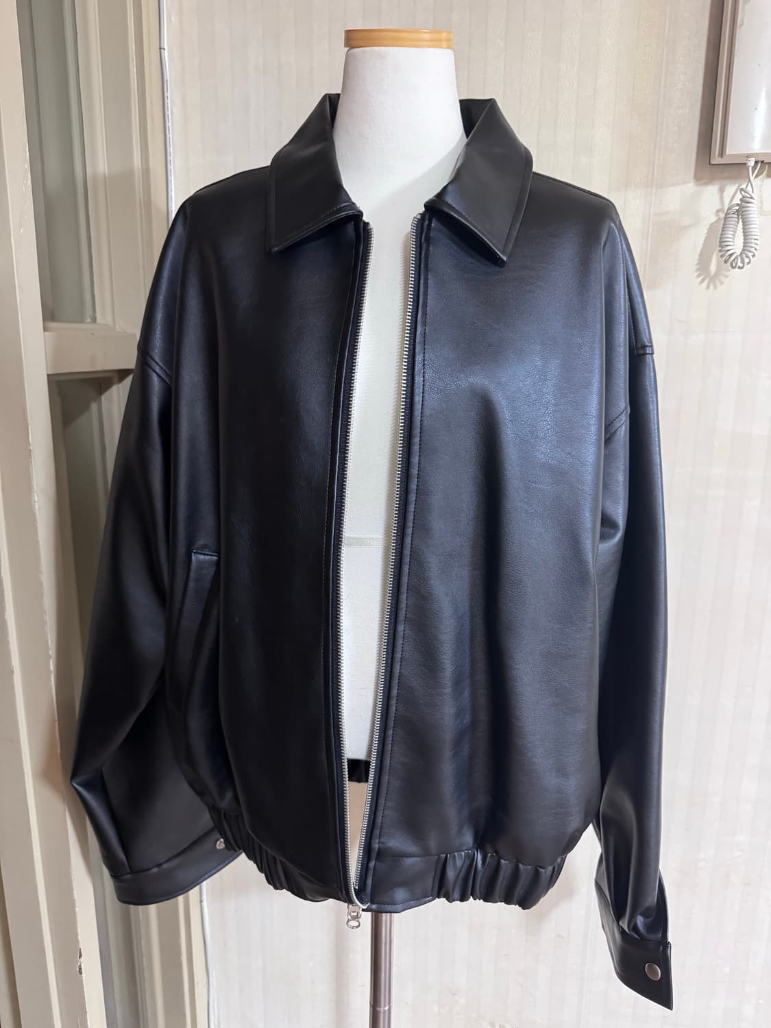 카키포인트 레더자켓+제작데님 증정 상품이미지7