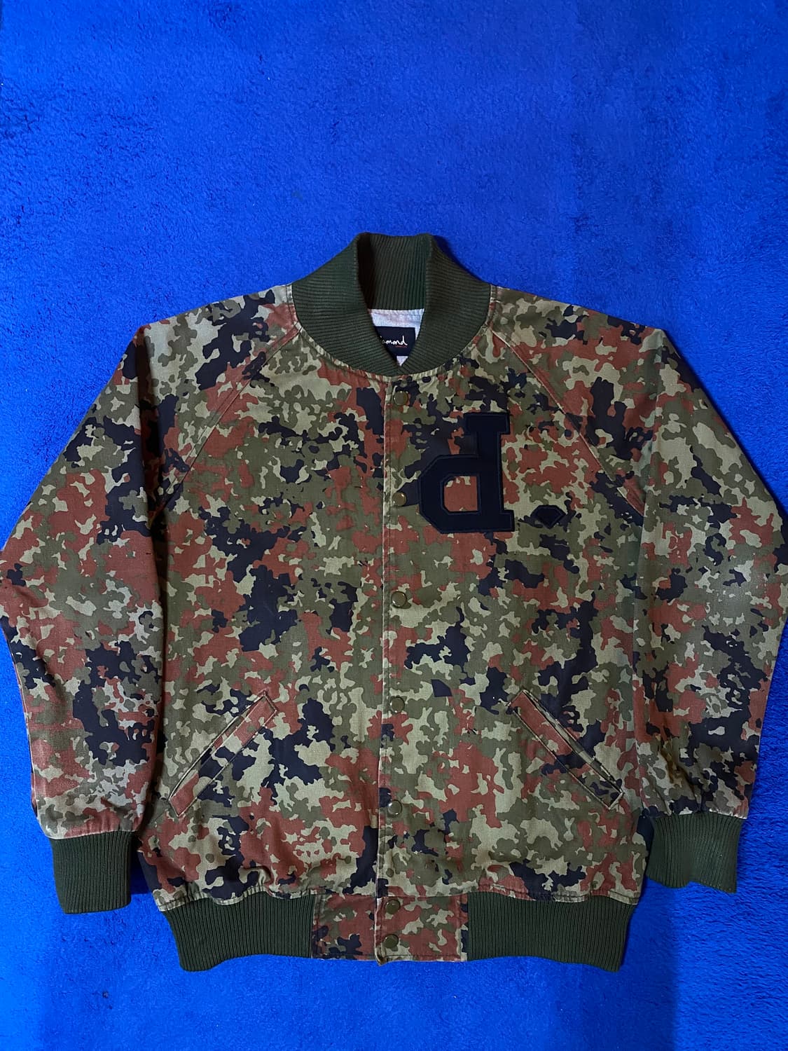 다이아몬드 아메리칸 빈티지 카모플라쥬 밀리터리 봄버 자켓 상품이미지1