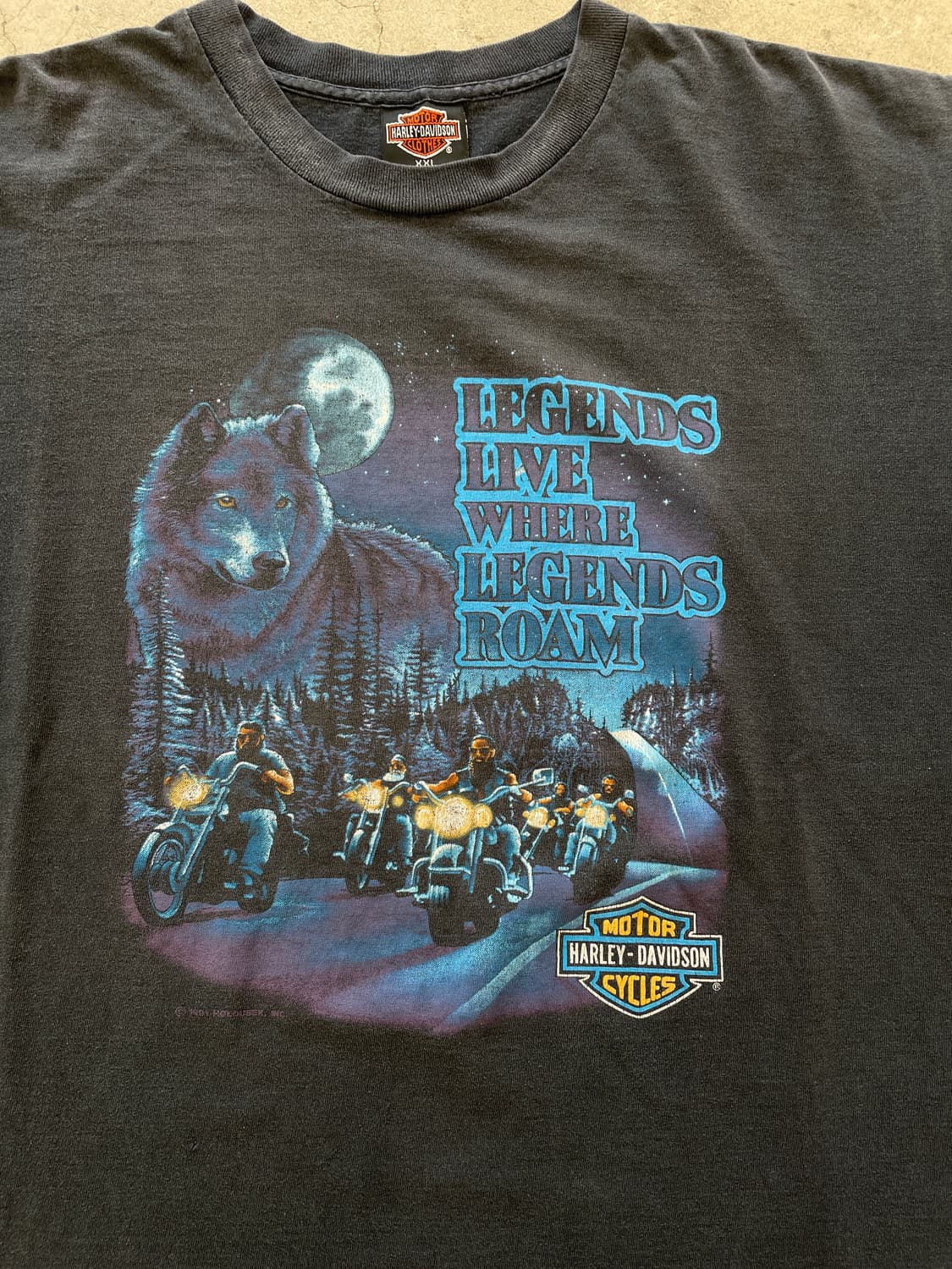 90s Harley Davidson single stitch Tee 상품이미지4