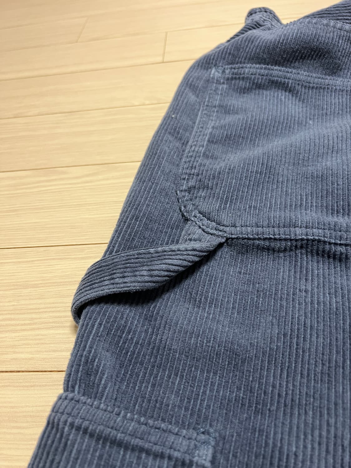 예스아이씨 코듀로이 더블니 카펜더 팬츠 그레이네이비 L / 워크웨어 무드 상품이미지5