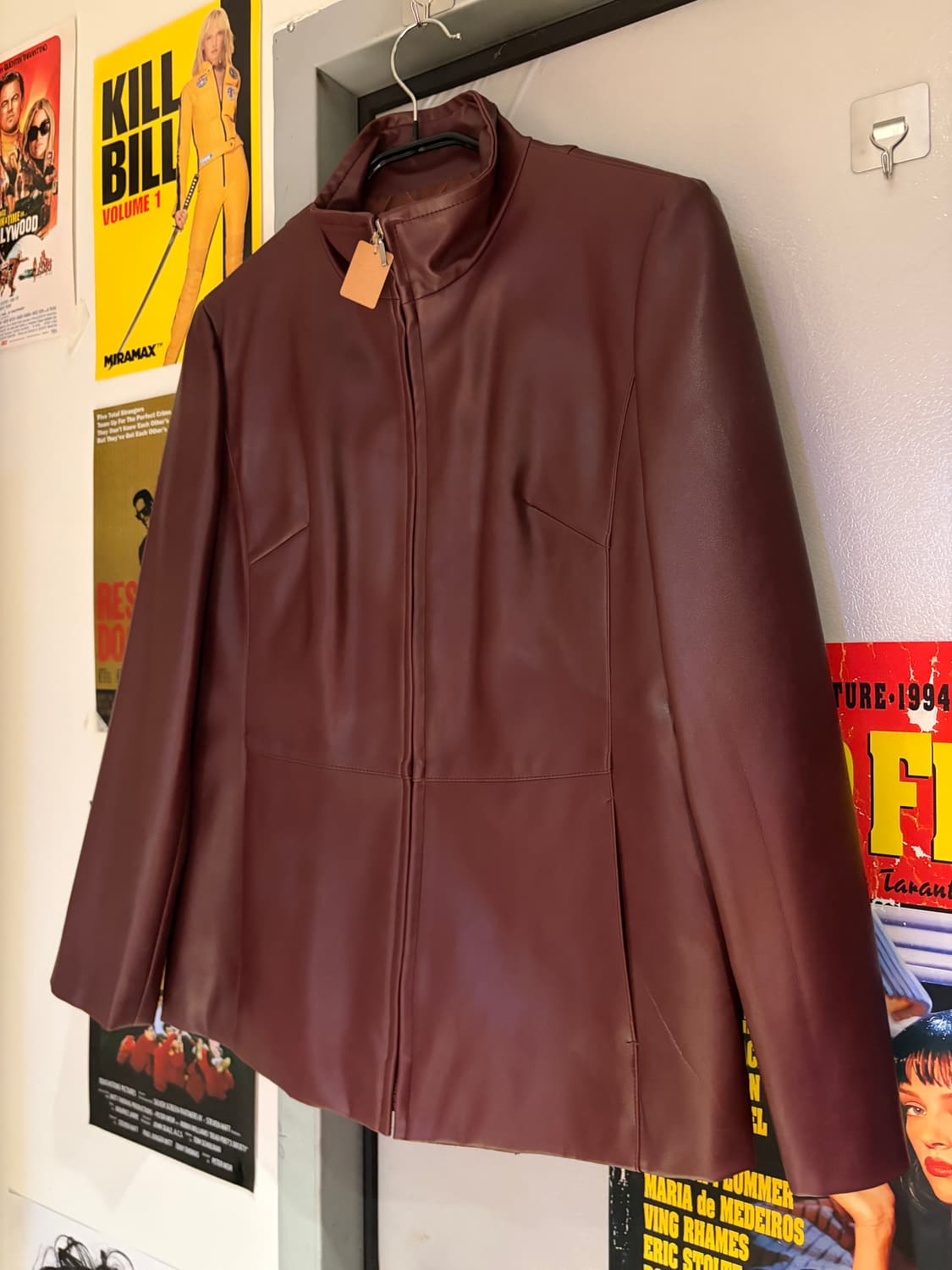 woojong 레더 블레이저자켓 상품이미지1