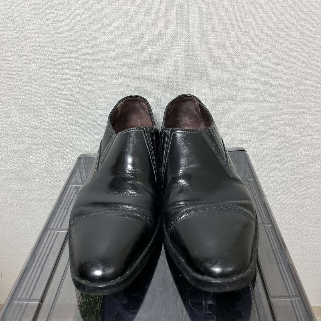 아테스토니 블랙라벨 카프스킨 캡토 로퍼 상품이미지3