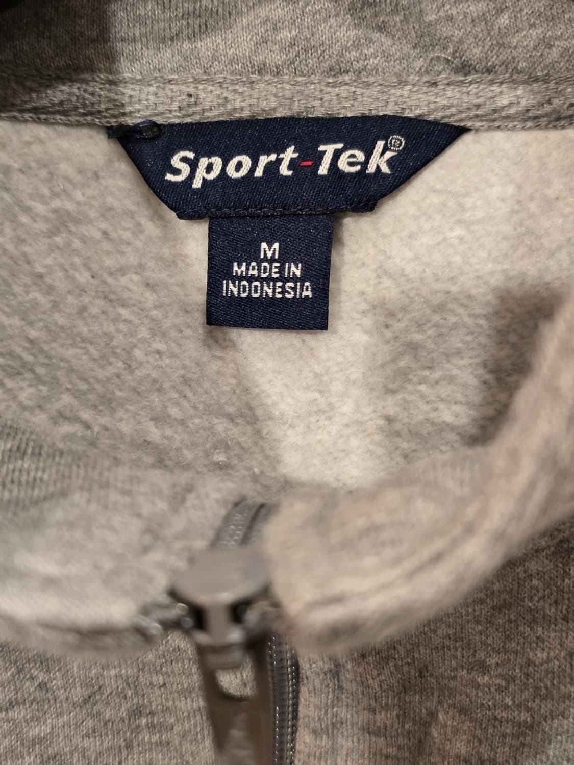 Sport-Tek Grey Fleece 쿼터집업 스웻셔츠 상품이미지5