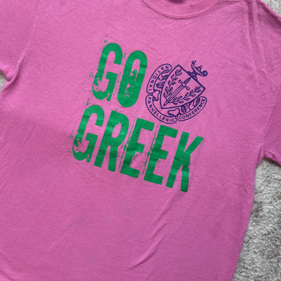 Go Greek Graphic Tee 상품이미지2