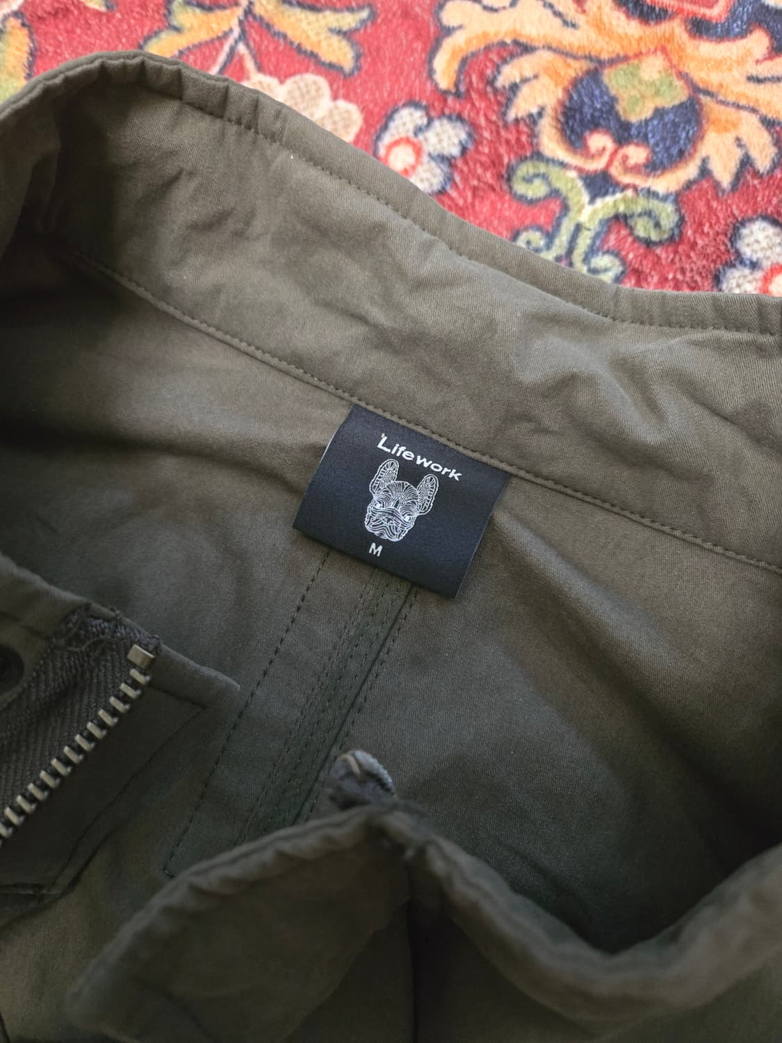 라이프워크 시그니처 로고 오버핏 야상 자켓 (M,공용)

 상품이미지6