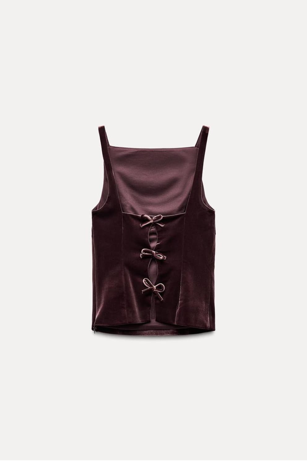 자라 백 리본 탑 블라우스 민소매 S 상품이미지4