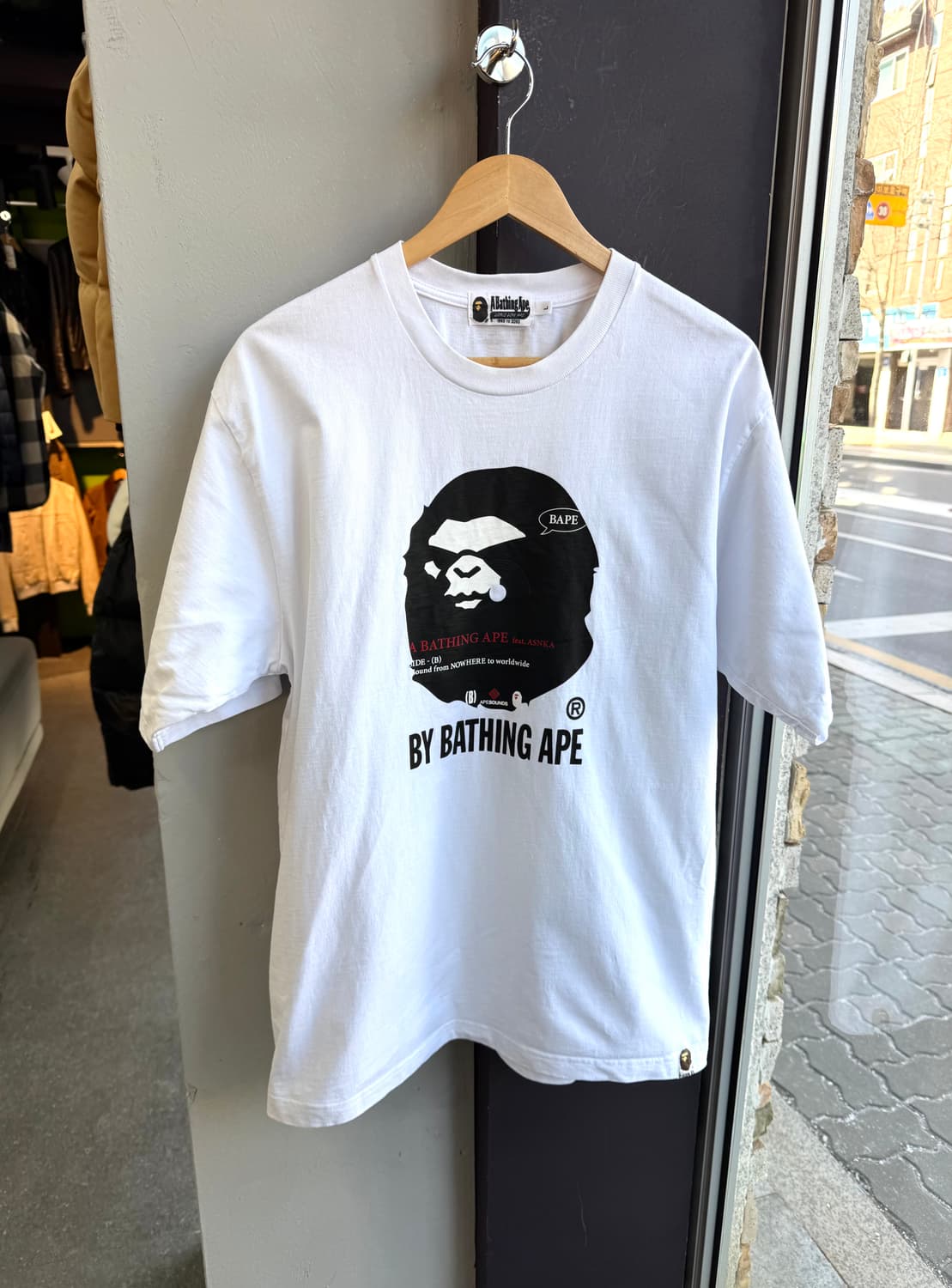 L/ 베이프 30주년 레터링 프린팅 반팔 상품이미지3