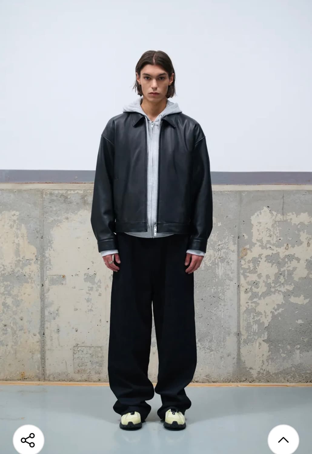 [새상품/M] 도프제이슨 오버핏 램스킨 레더자켓 상품이미지2