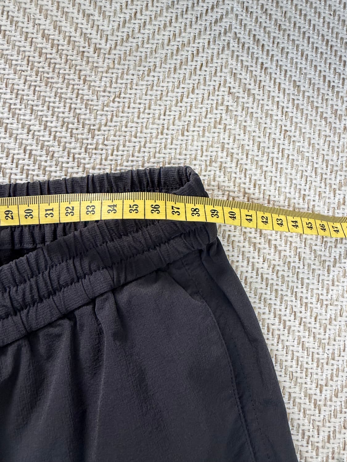 정품) 아르켓 남성 블랙 나일론 드로우스트링 스웻팬츠 M 상품이미지6