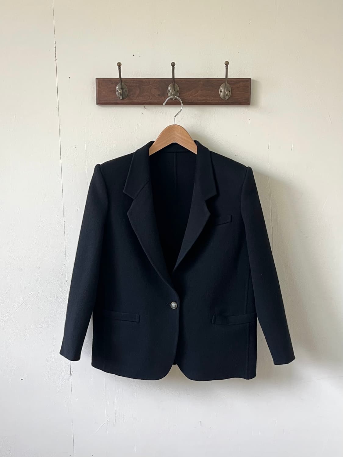 버버리 블랙 모직 블레이저 상품이미지1