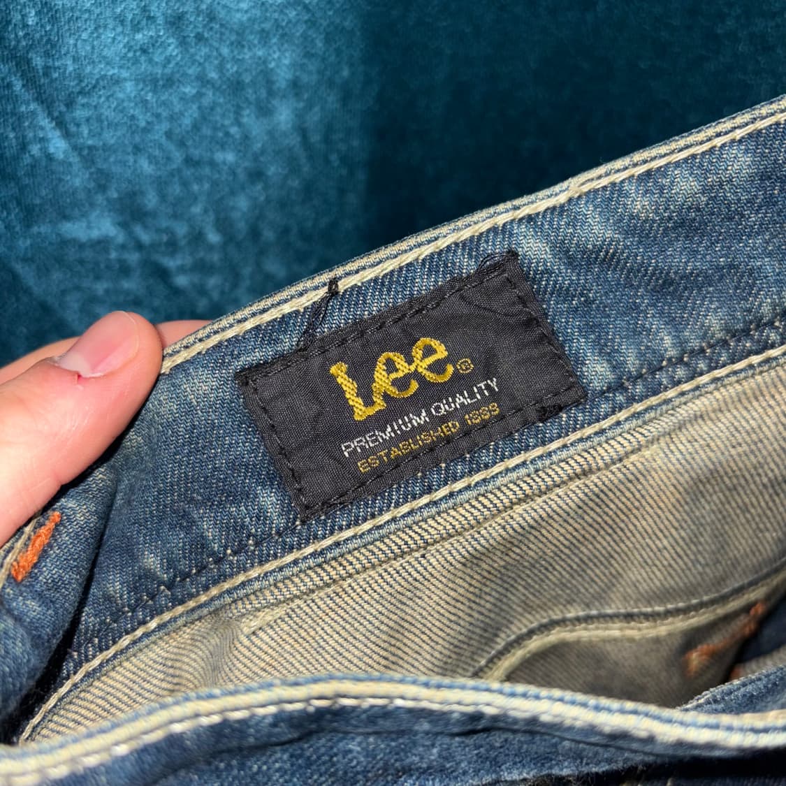 (32) 90s Lee 백 스티치 스트레이트 데님 팬츠 상품이미지7