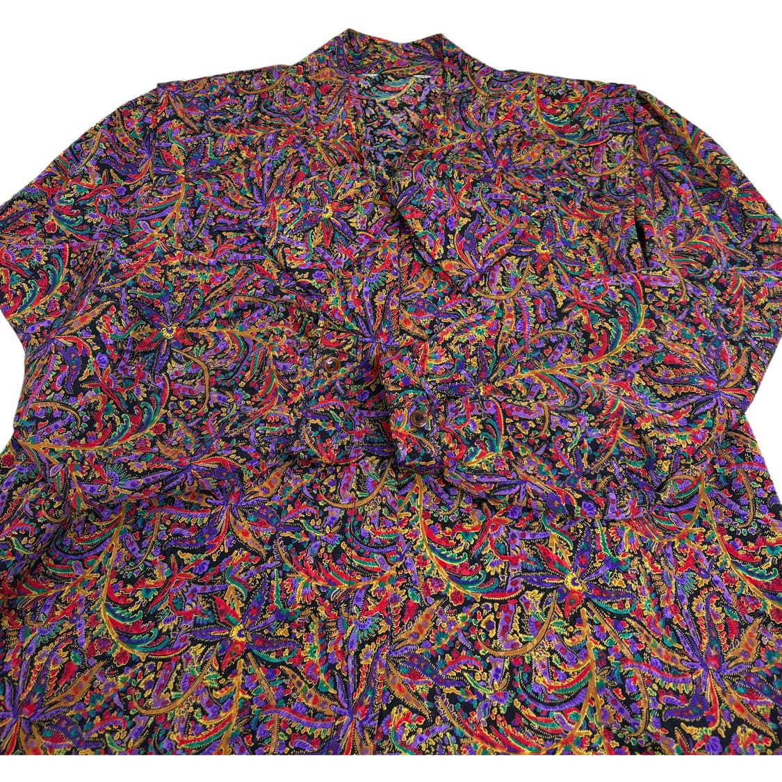 빈티지 리본 페이즐리 패턴 블라우스 상품이미지4