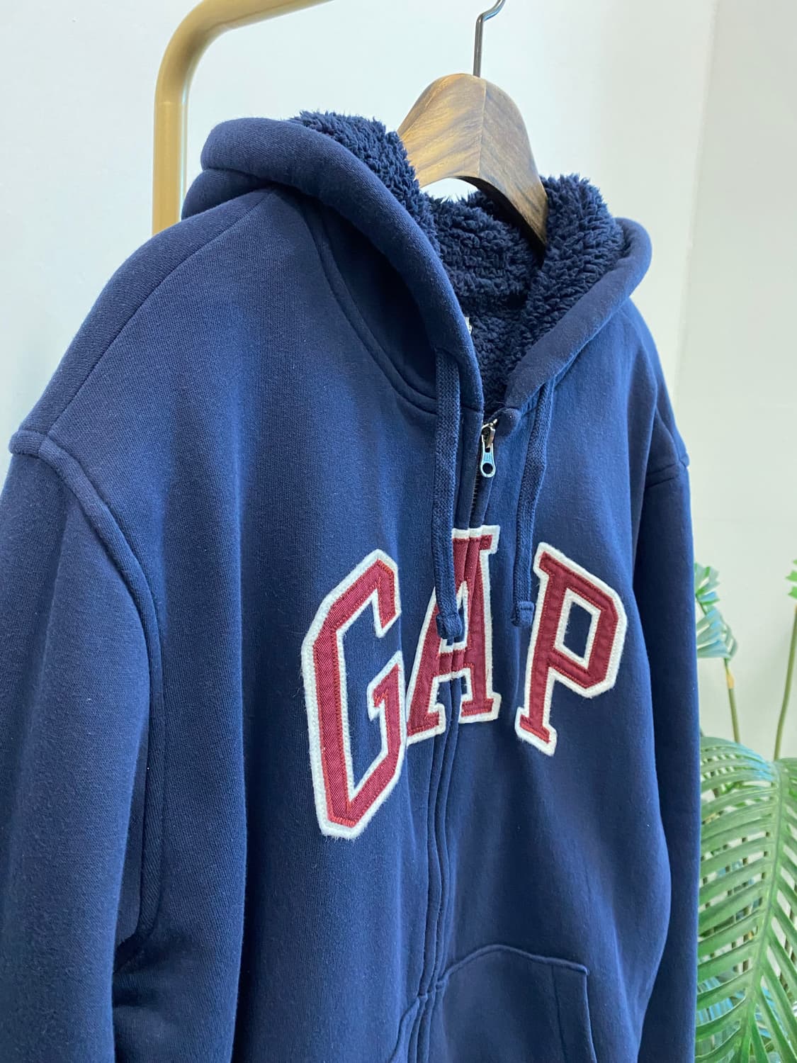 갭 양털 후드집업(네이비) 상품이미지2