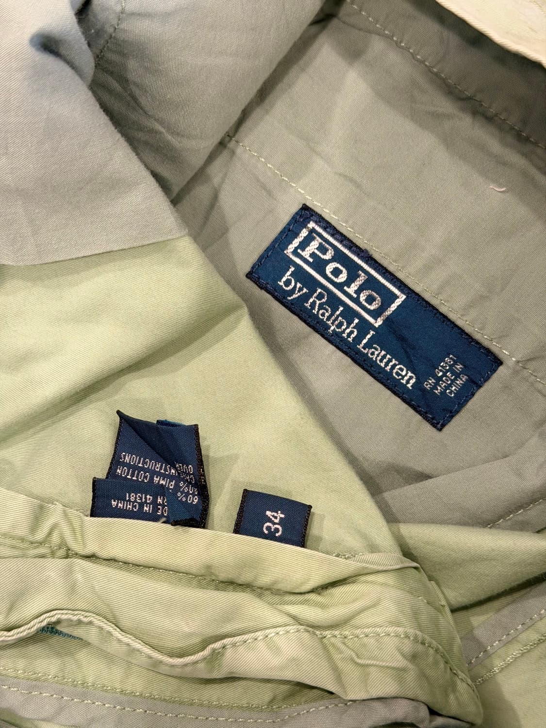 00s Polo RL 폴로 랄프로렌 피마코튼 치노 쇼츠 (34inch) 상품이미지10