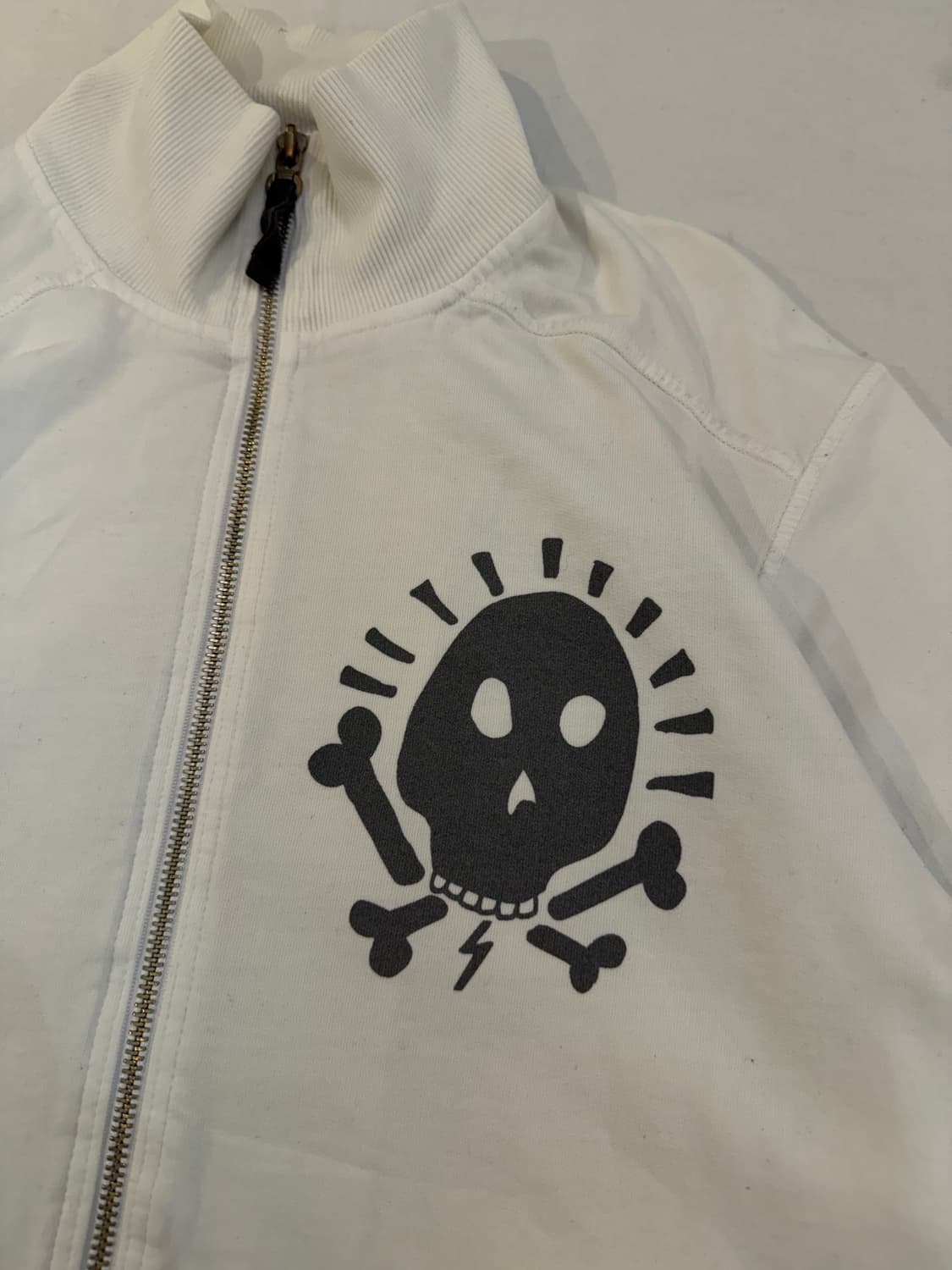 00s 대장급 리바이스 엔지니어드 스컬 코튼 집업 져지 화이트 상품이미지3