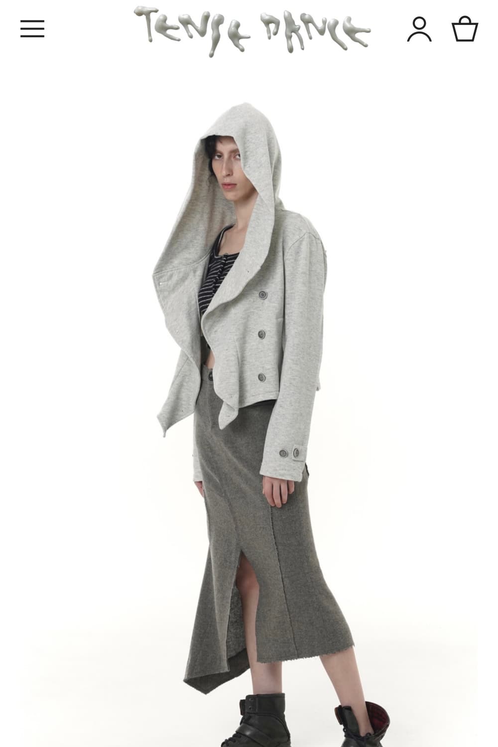 탠스댄스 Mermaid wool skirt_dusty beige 상품이미지7