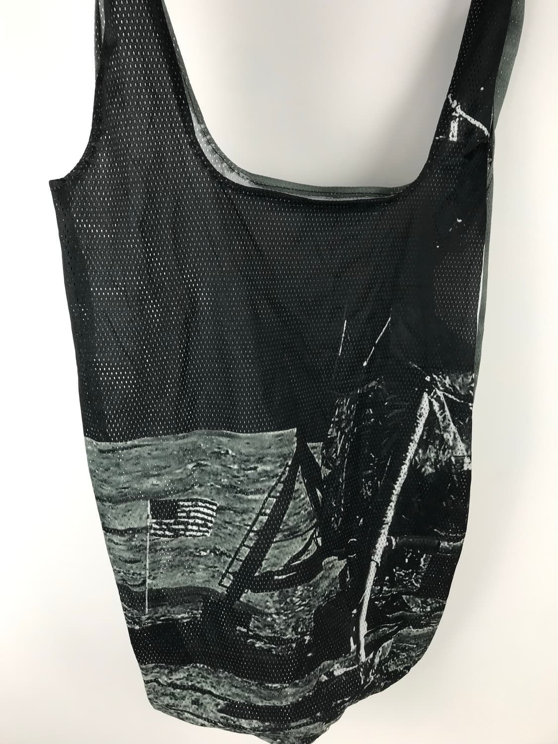 빈티지 하이에나 프린팅 매쉬 그물 에코백 숄더백 y2k 메쉬백 토트백가방 상품이미지5