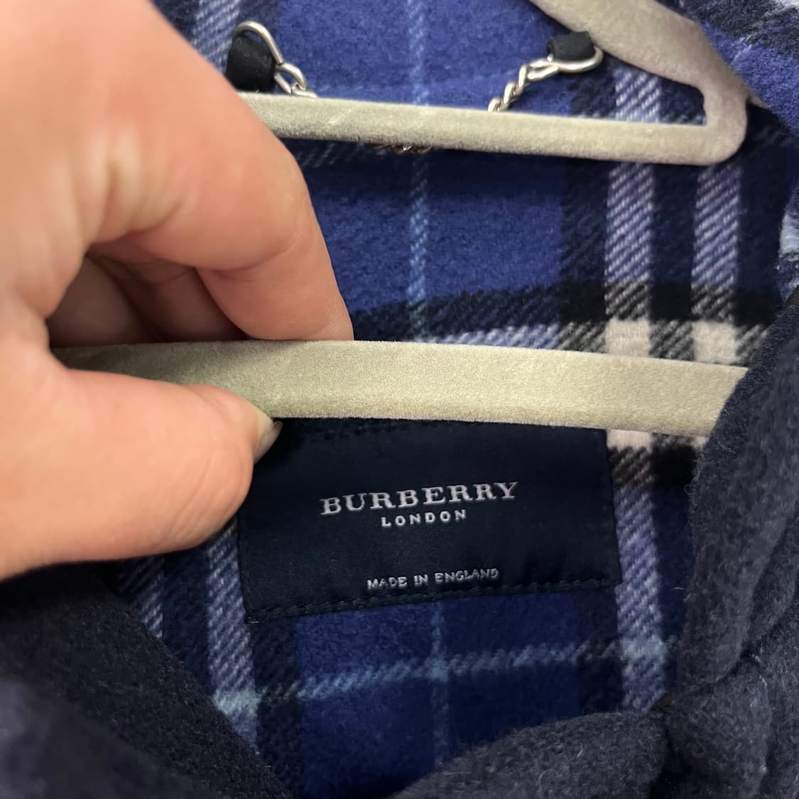 100 버버리 울 후드 떡볶이 코트 상품이미지3