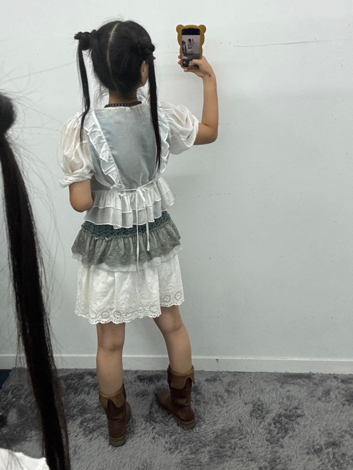펀칭 밴딩 미니스커트 상품이미지2