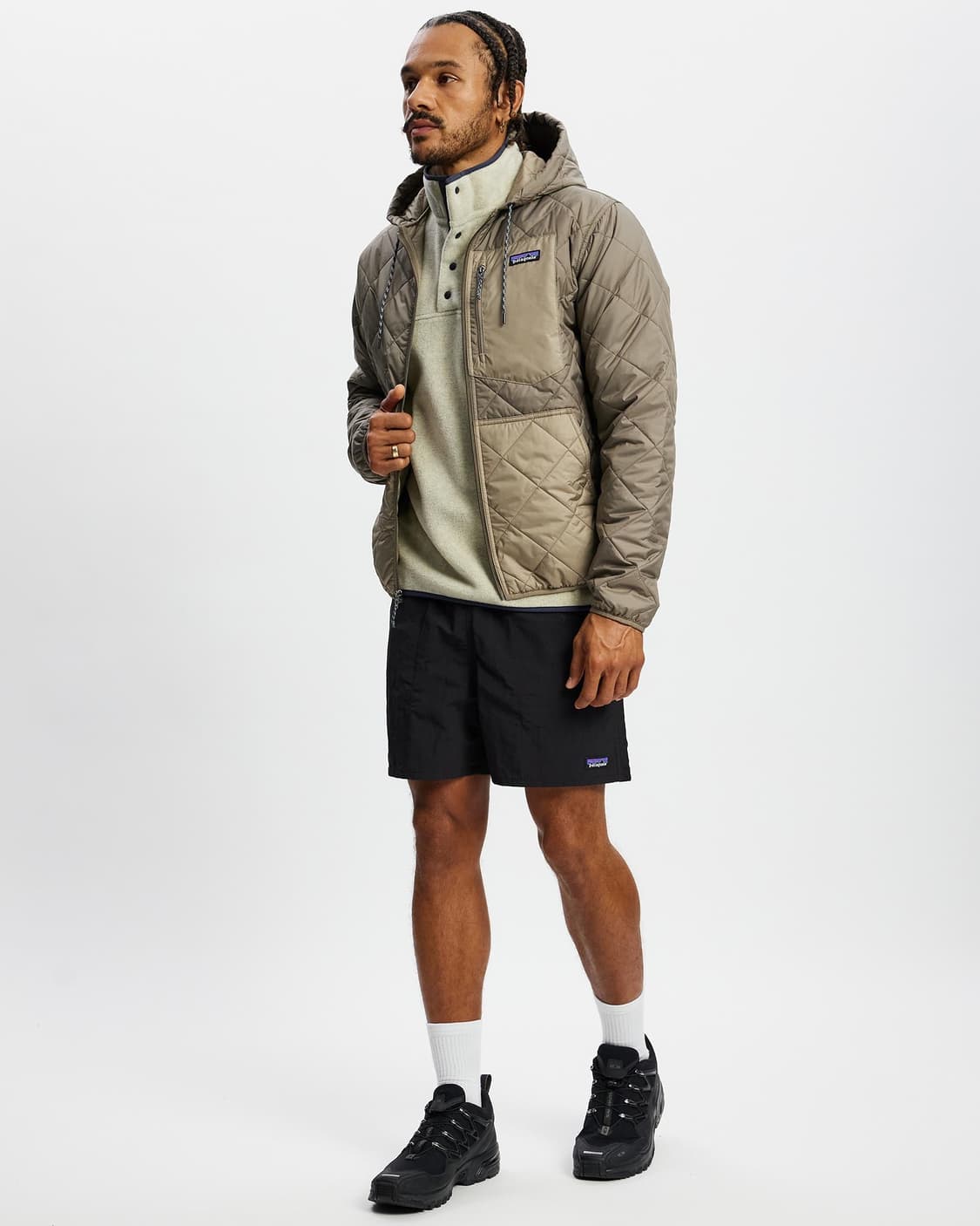 파타고니아 다이아몬드 퀼티드 봄버 후디 패딩 상품이미지7