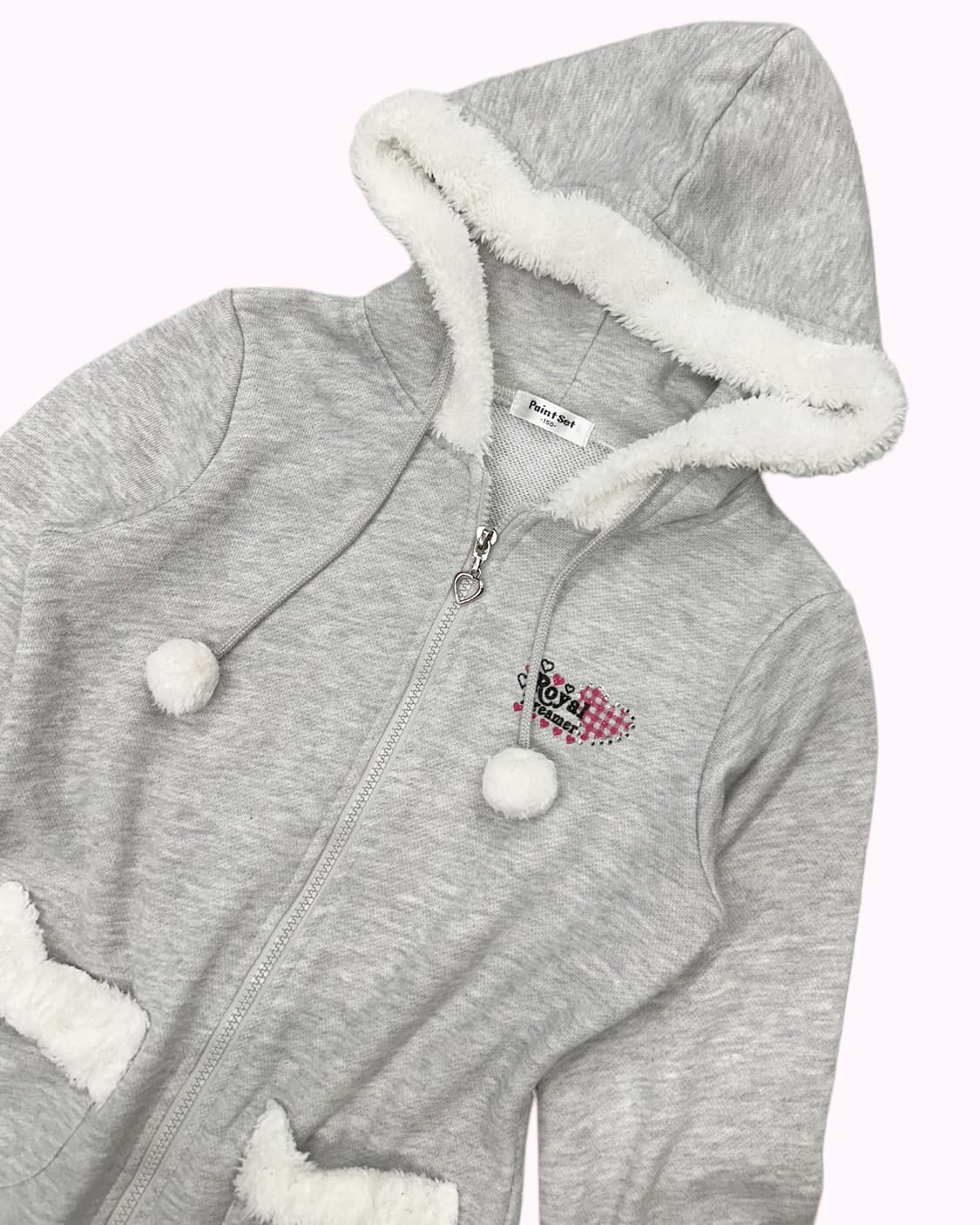 kitsch pompom hood zip-up 상품이미지3