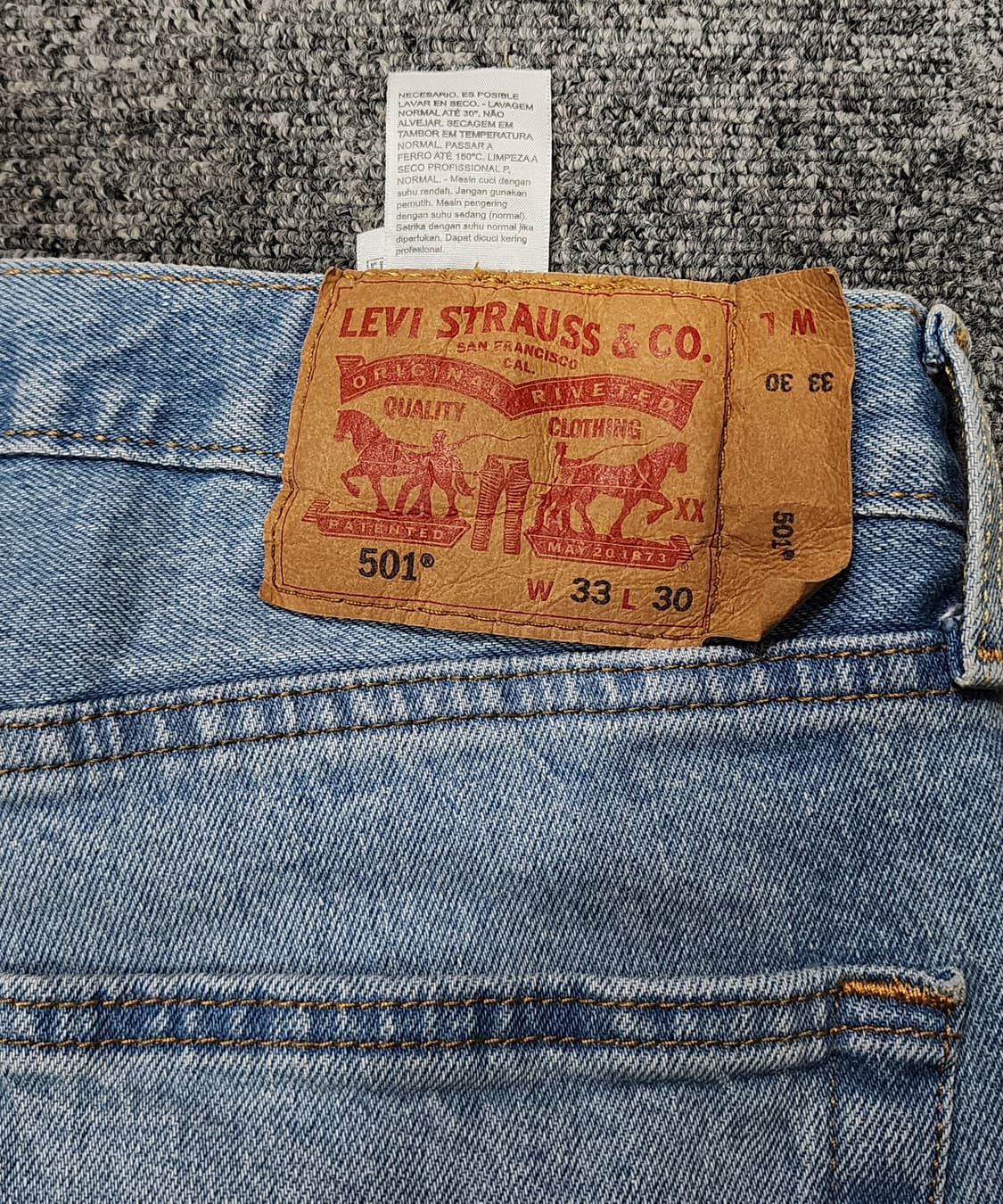 리바이스 501 데님 팬츠 청바지 33 x 30 상품이미지6