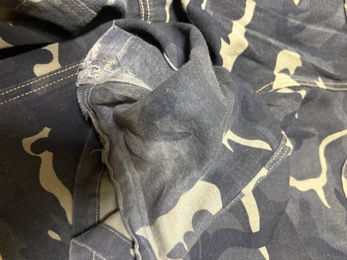 팬시클럽 카키 카모 레터링 데님 팬츠 1사이즈 상품이미지6