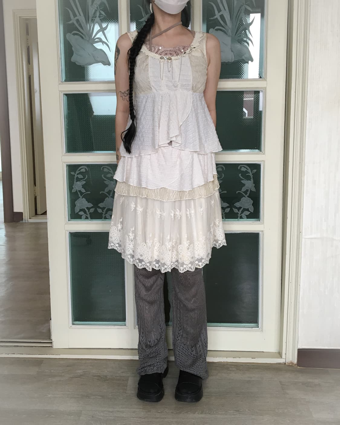 Button patch point sleeveless 상품이미지7