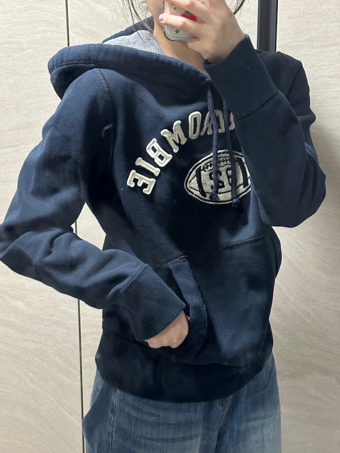 Abercrombie & Fitch 로고 후드티 상품이미지2