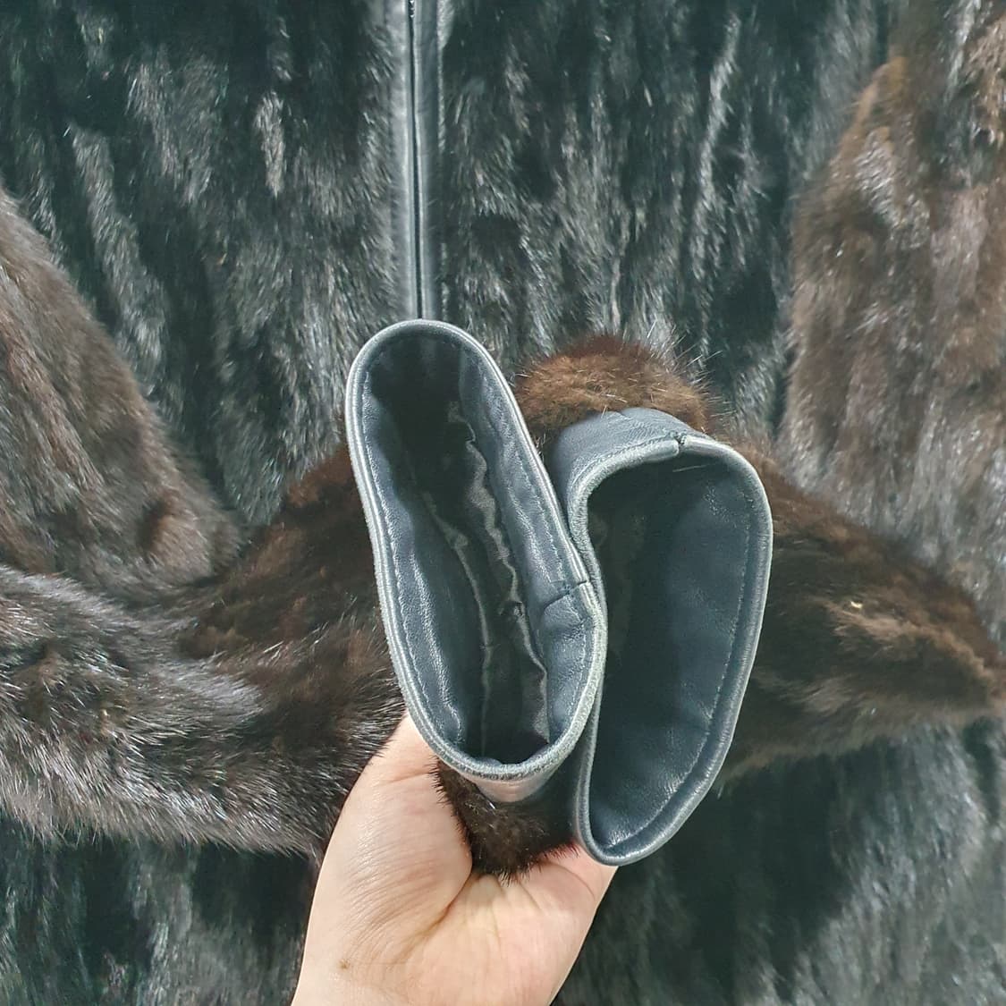 77 SSONA 여성 밍크 양가죽 100% 퍼 자켓 상품이미지7