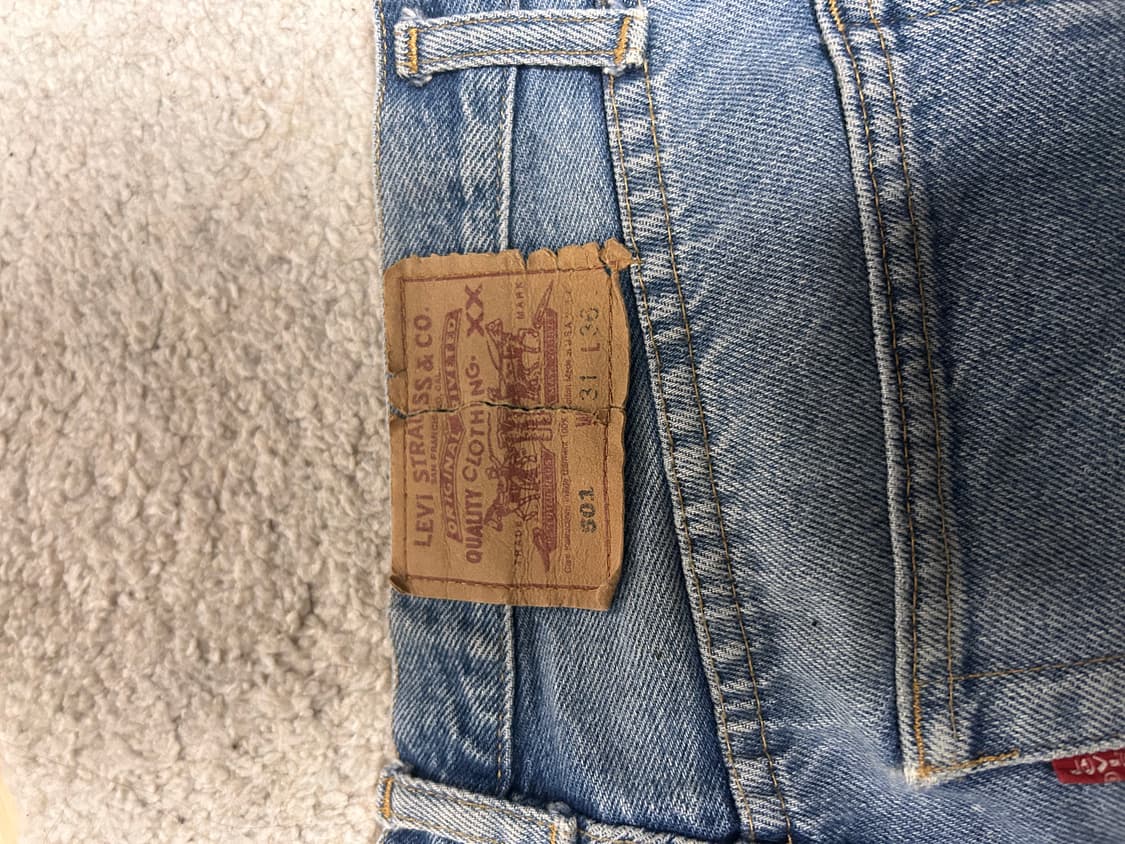 90s미제리바이스501 중청워싱31/36 상품이미지3