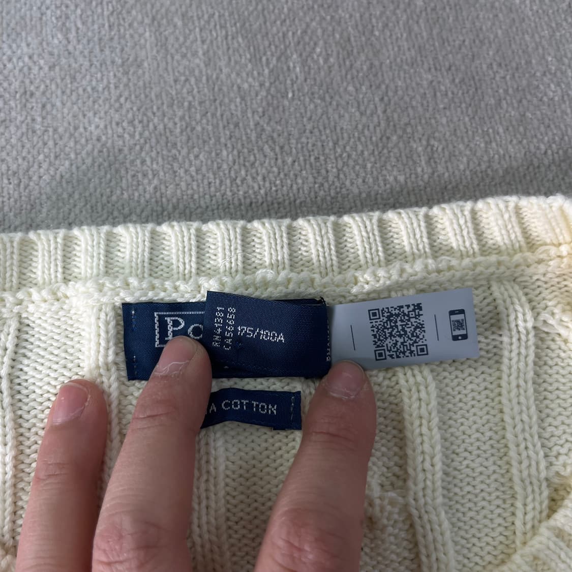 W100 폴로랄프로렌 신형라벨 꽈배기 니트 상품이미지5