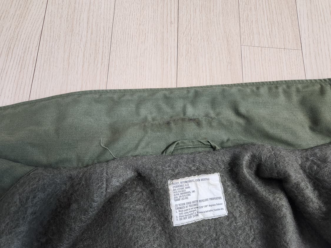 오리지널 A-2 덱자켓 라지 상품이미지8