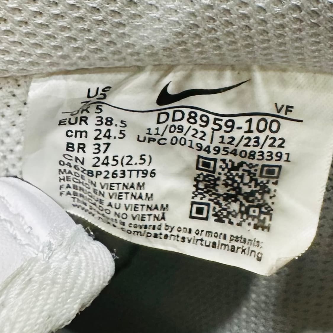 245) 나이키 운동화 여성 여자 신발 에어포스1 회이트 상품이미지9