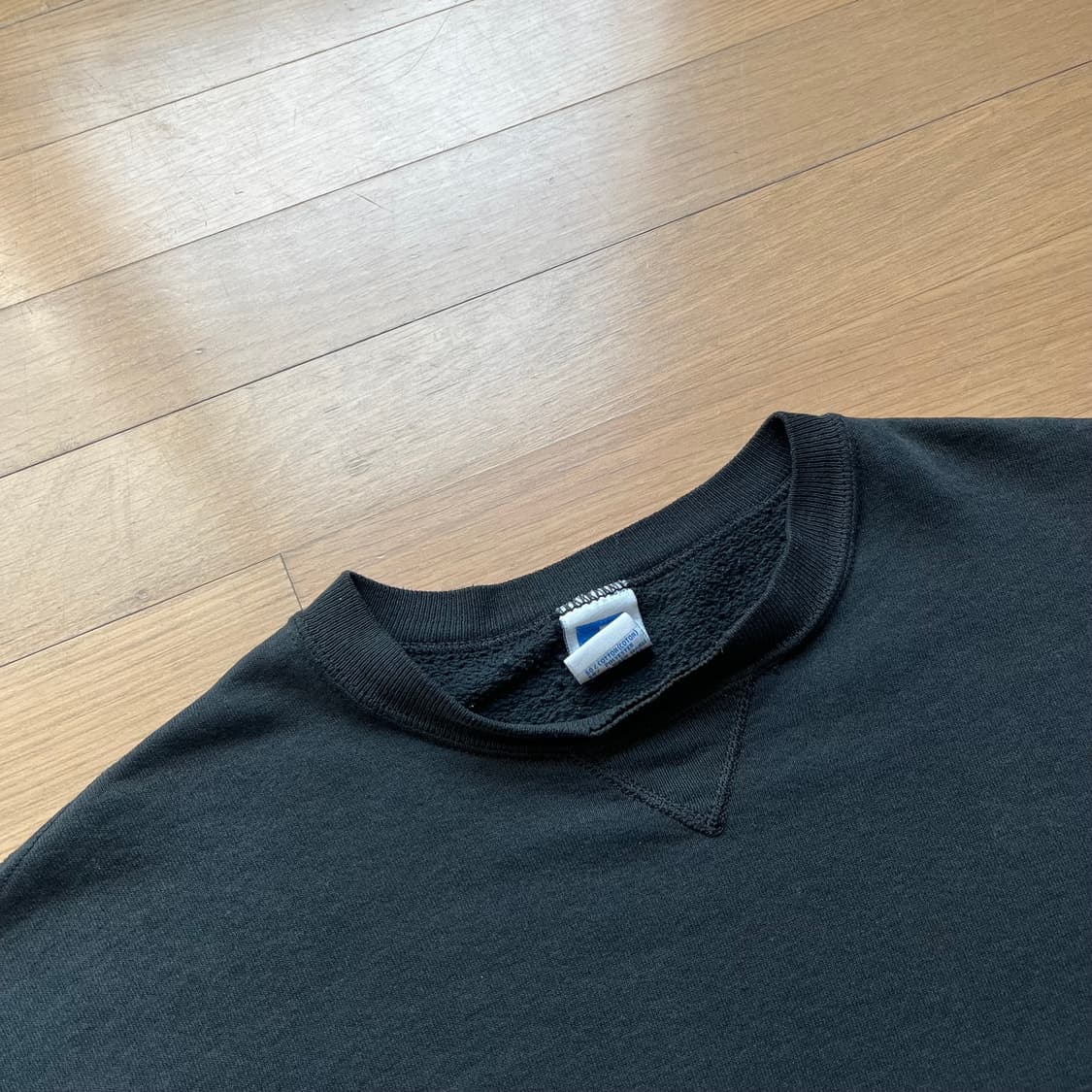 90년대 러셀 스웻셔츠 블랙 컬러 미국제조 USA 상품이미지5