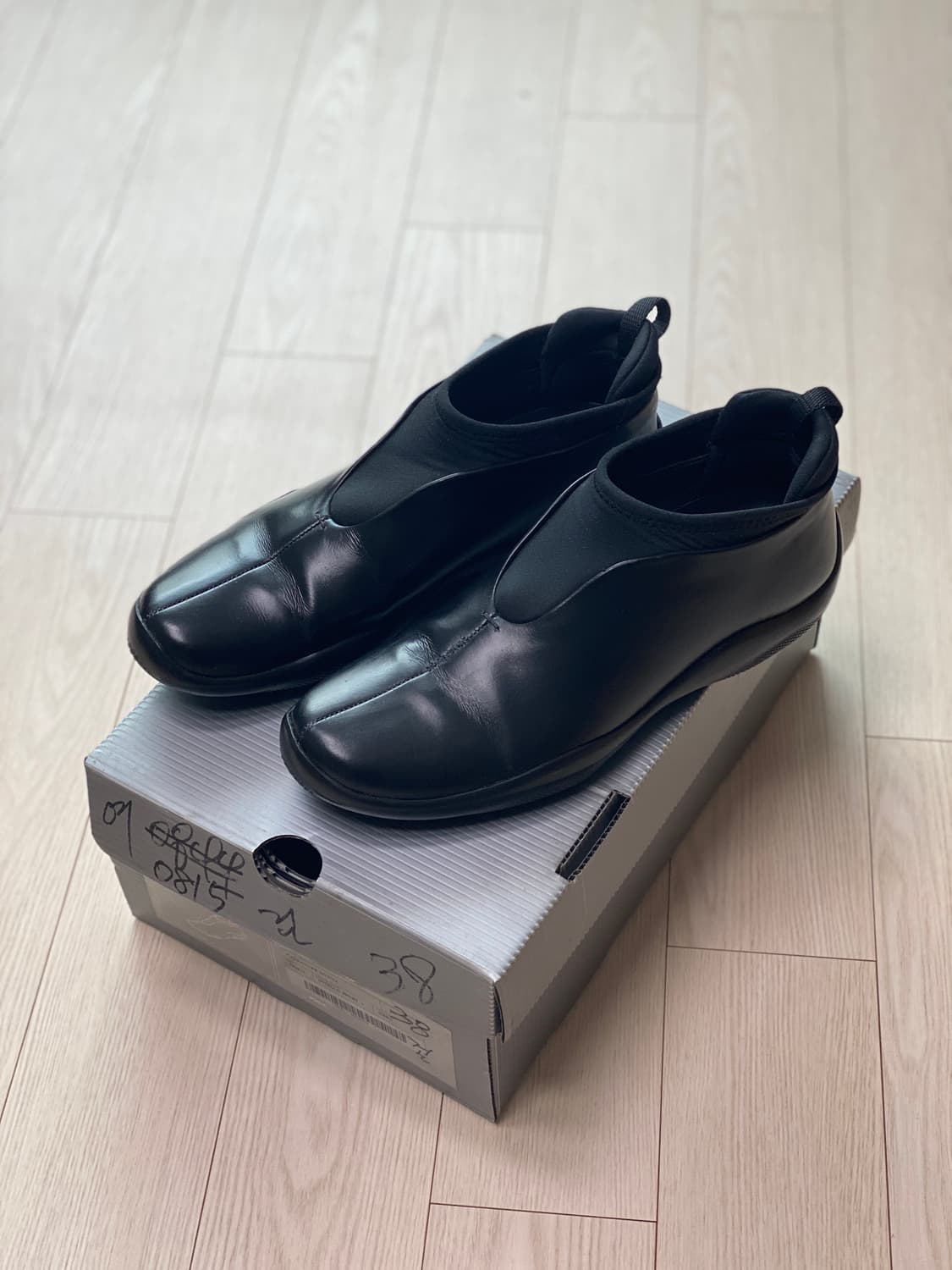 PRADA 모크 스니커즈 블랙 여성 38 상품이미지6