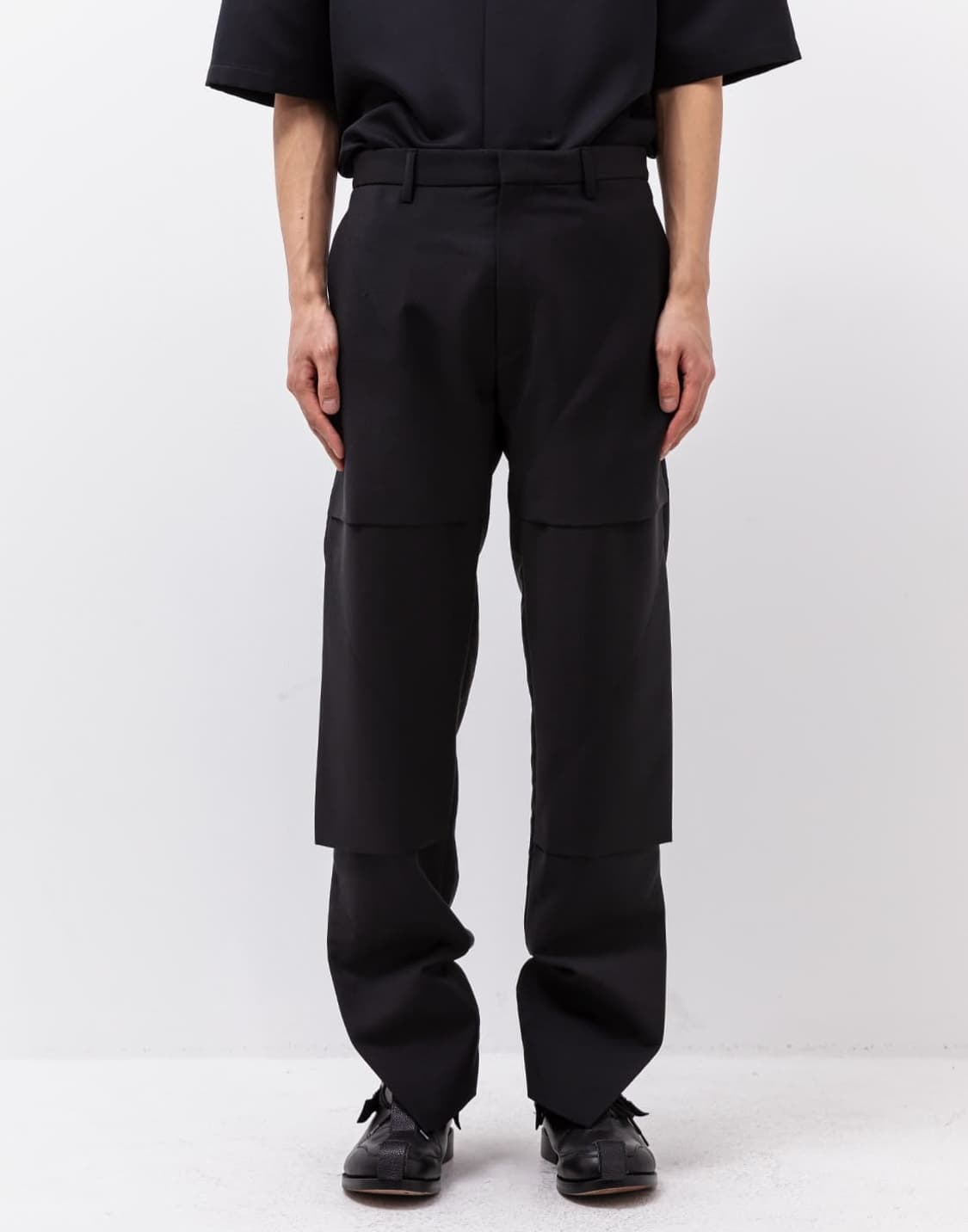 T/SEHNE TRIANGLE SHAPE LAYERED TROUSERS 상품이미지1