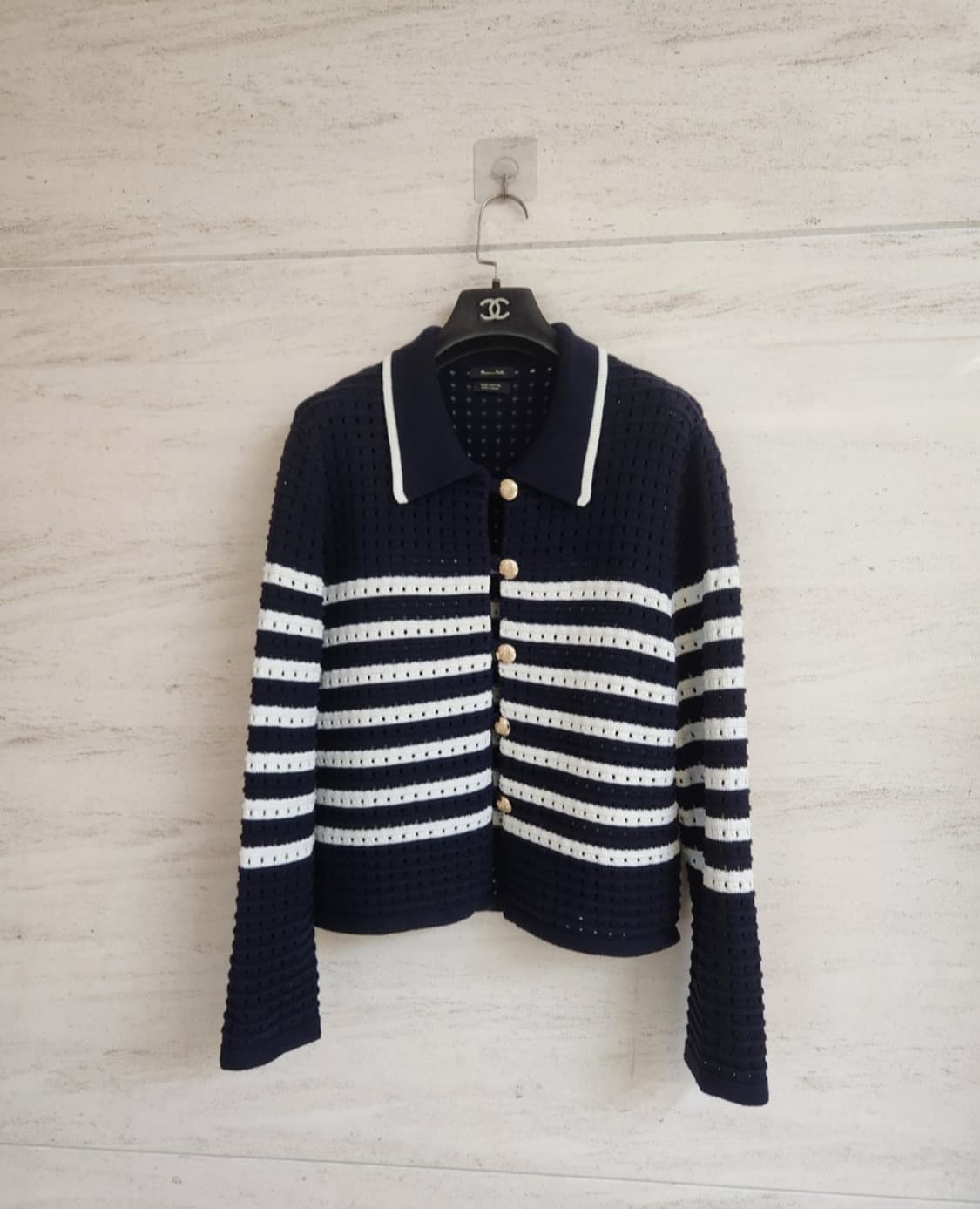 마시모두띠 코튼 스트라이프 가디건 M사이즈 상품이미지7