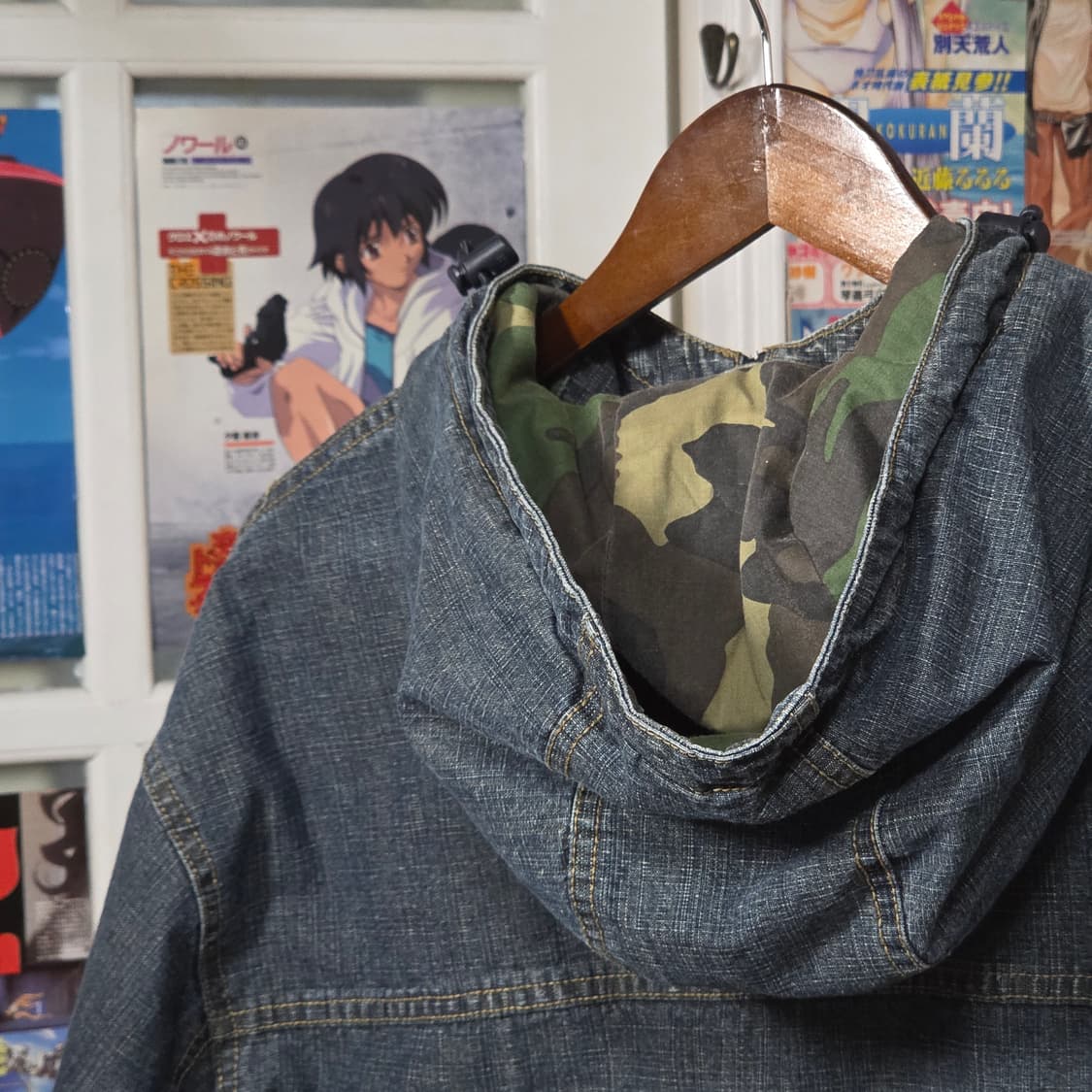 00S 엠엘비 양키스 데님 카모 후드집업 상품이미지7