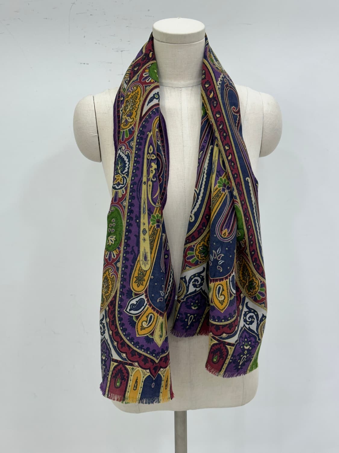 에트로 울 실크 머플러 상품이미지3